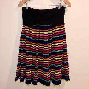 Sonia Rykiel Rainbow Fold Over Circle Skirt